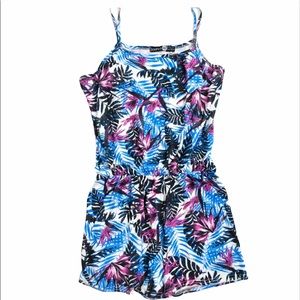 [Boohoo Kids] Girl’s Tropical Print Romper